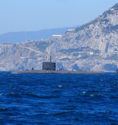 submarine near Gib