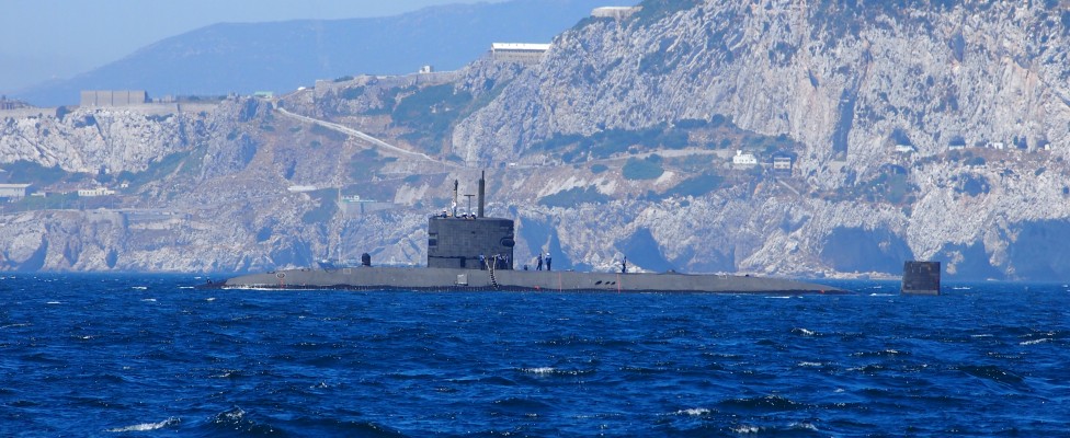 submarine near Gib